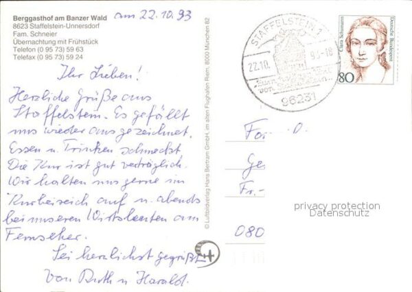 Staffelstein Bad Unnersdorf Berggasthof Banzer Wald Schl – Bild 2