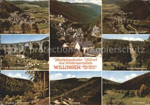 Willingen Sauerland Viadukt Kleingolfplatz Mühlenkopfschanz