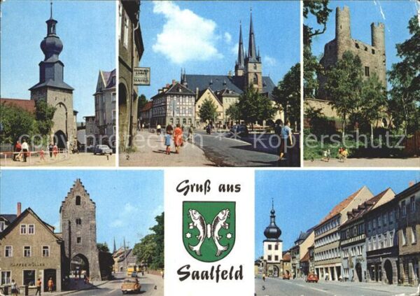 Saalfeld Saale Oberes Tor Markt Johanniskirche Hoher S