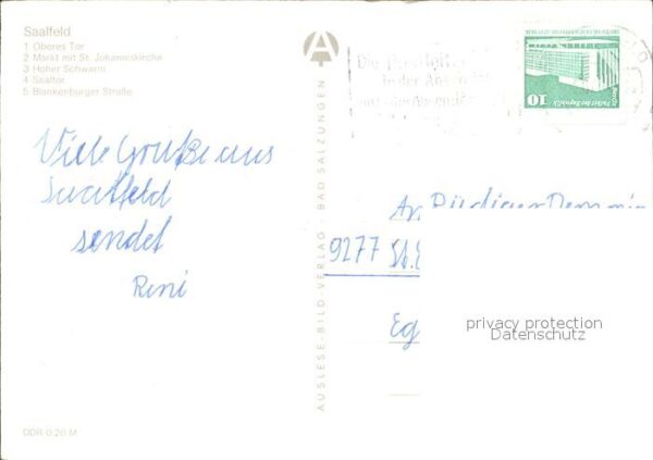 Saalfeld Saale Oberes Tor Markt Johanniskirche Hoher S – Bild 2