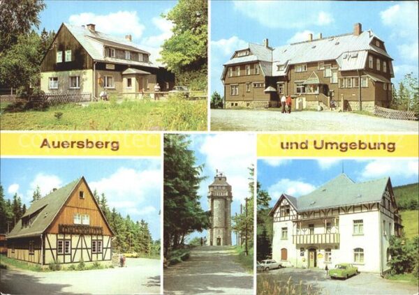 Auersberg Wildenthal Aussichtsturm Häuser