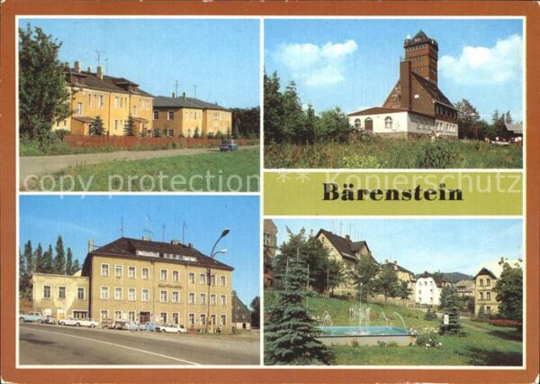 Baerenstein Annaberg-Buchholz HO Gaststätte Bärenstein FDGB Vertragsh