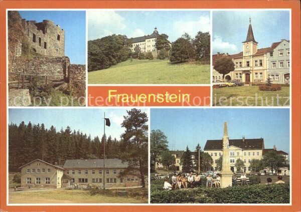 Frauenstein Brand-Erbisdorf Burgruine Schloss Rathaus Ferienheim Ku