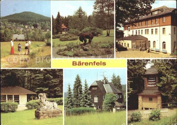 Baerenfels Erzgebirge Kurpark FDGB Erholungsheim Max Niklas G