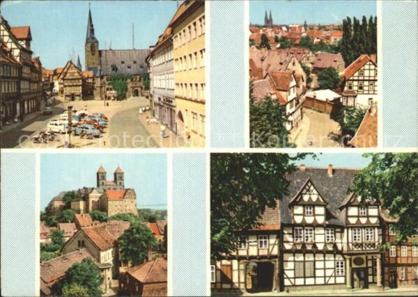 Quedlinburg Markt Münzenberg Teilansicht Klopstockh