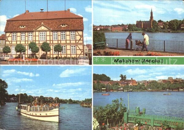 Malchow Rathaus Kloster Malchow See Teilansicht