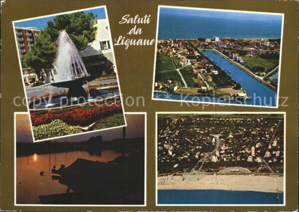 Lignano Ferien Springbrunnen Ortsansichten Luft