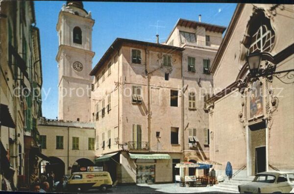 Bordighera Riviera dei Fiori Marktplatz Kirche