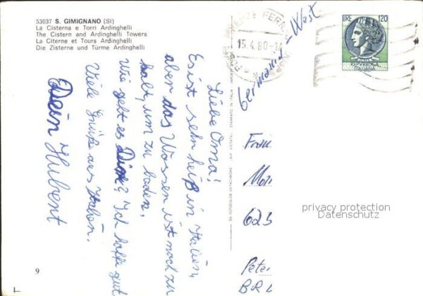 San Gimignano Zisterne T?rme Ardinghelli – Bild 2