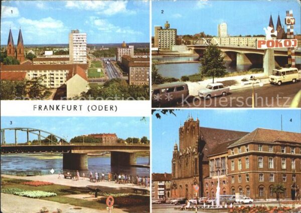 Frankfurt Oder Hochhaus Polnisches Ufer Br?cke der Fre
