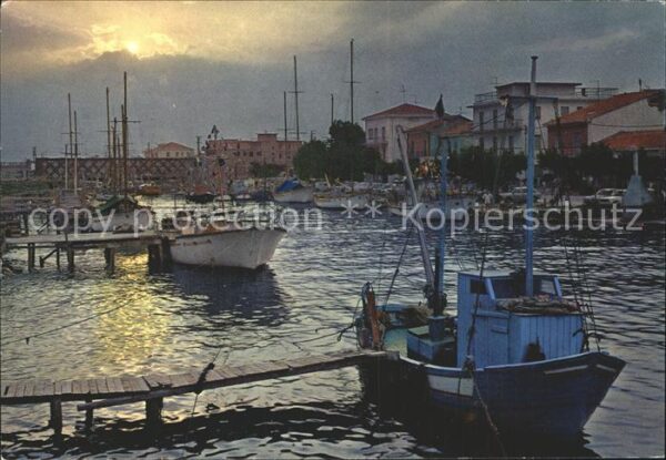Bellaria Igea Marina Hafen Sonnenuntergang