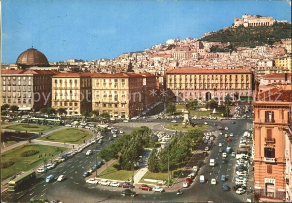 Napoli Neapel Rathausplatz Sankt Elmo Schloss