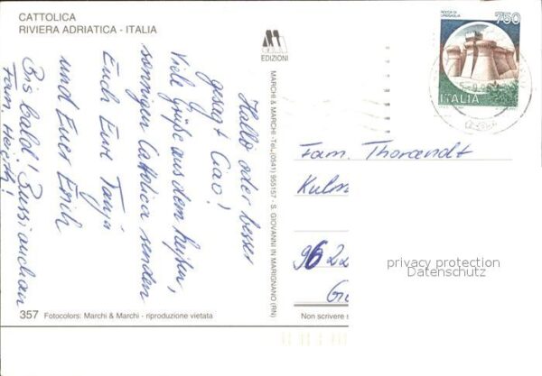 Cattolica Rimini Riviera Adriatica Strand – Bild 2