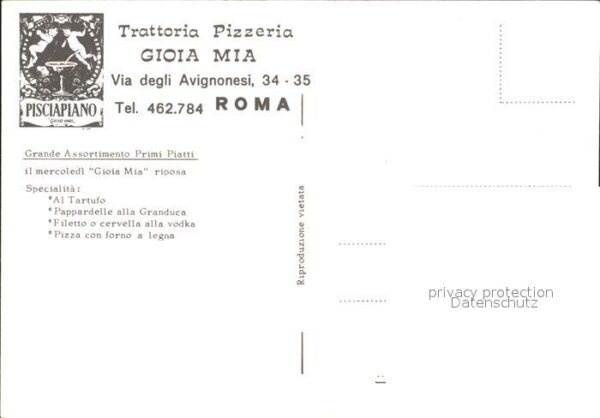 Roma Rom Trattoria Pizzeria Gioia Mia – Bild 2