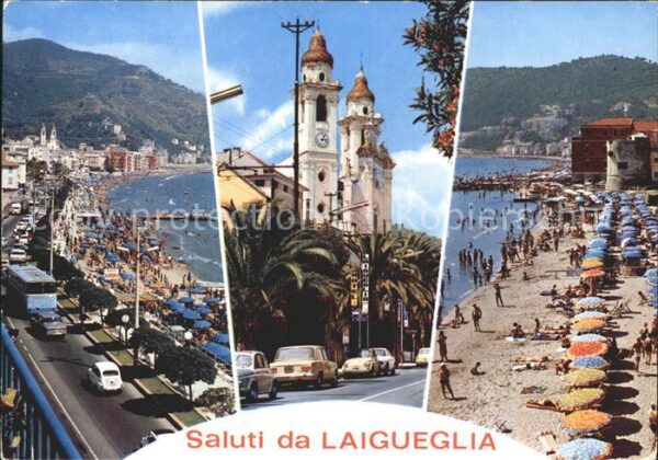 Laigueglia  Kirche Strand
