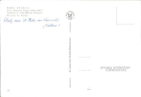 Roma Rom Platz Sankt Peter Vincoli – Bild 2