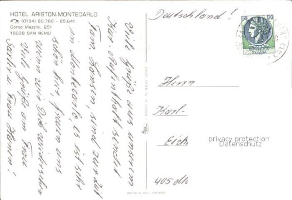 San Remo Hotel Ariston Montecarlo – Bild 2