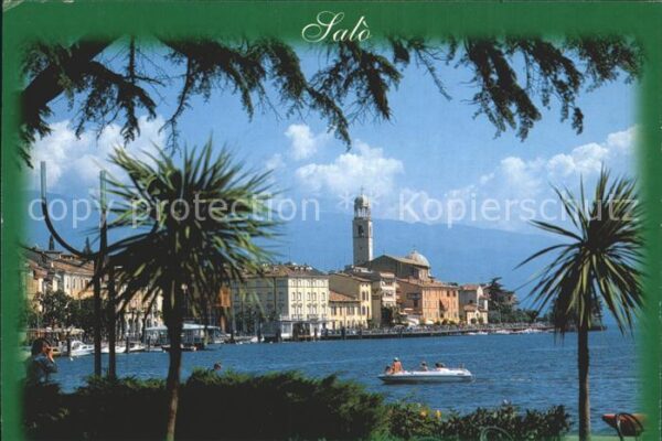 Salo Lago di Garda See Palmen Kirche
