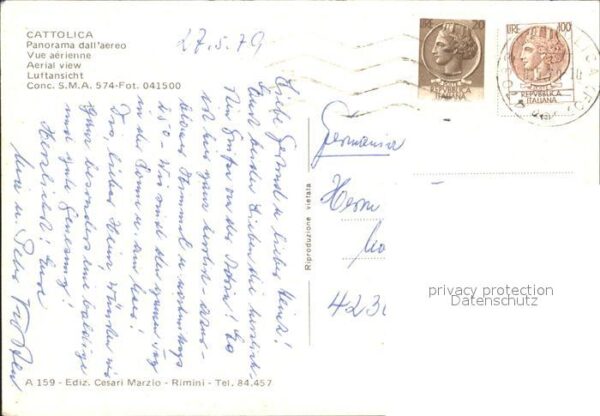 Cattolica Rimini Ortsansichten Luftaufnahme – Bild 2