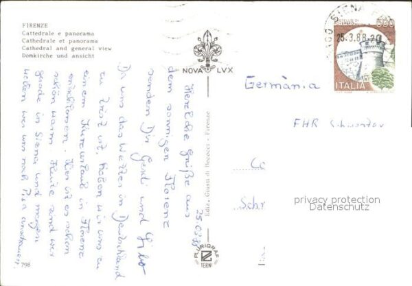 Firenze Florenz Dom Ortsansicht – Bild 2
