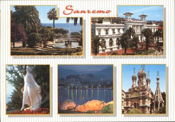 Sanremo Casino Orthodoxen Kirche Statue Springb