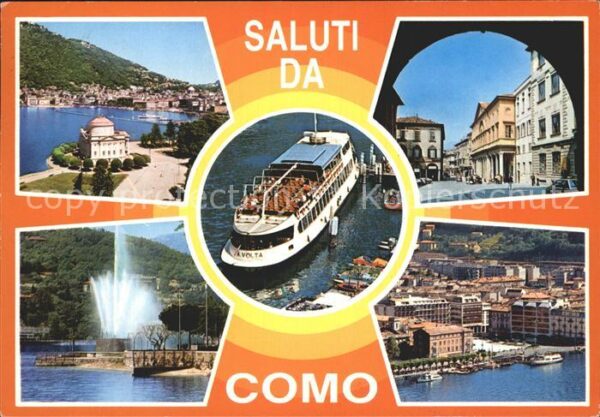 Como Lago di Como Ortsansichten Luftaufnahme