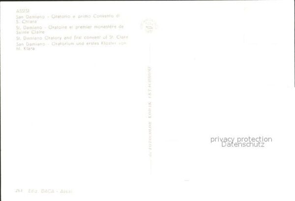 Assisi Umbria San Damiano Oratorium Kloster Heilige K – Bild 2