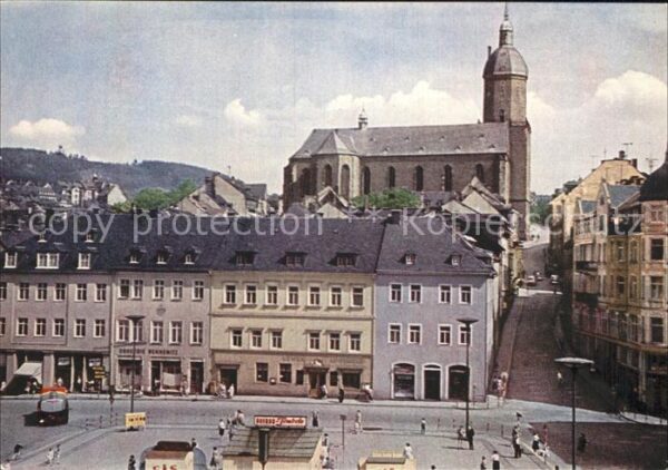 Annaberg-Buchholz Erzgebirge Markt Annenkirche Pöhlberg