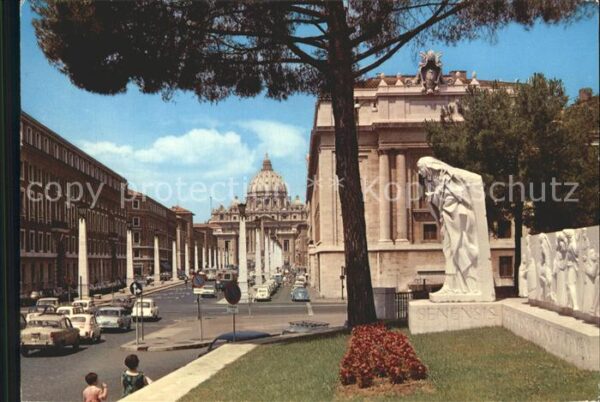 Roma Rom Conciliazione Strasse Peterskirche Denk