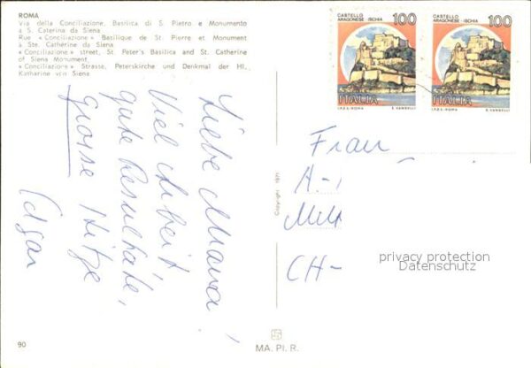 Roma Rom Conciliazione Strasse Peterskirche Denk – Bild 2