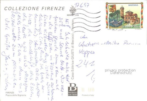 Firenze Florenz Piazza della Signoria – Bild 2