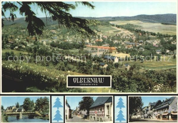 Olbernhau Erzgebirge Kegelbrücke Ernst-Thälmann-Platz