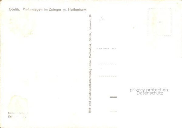 Goerlitz Sachsen Parkanlagen Zwinger Hotherturm – Bild 2