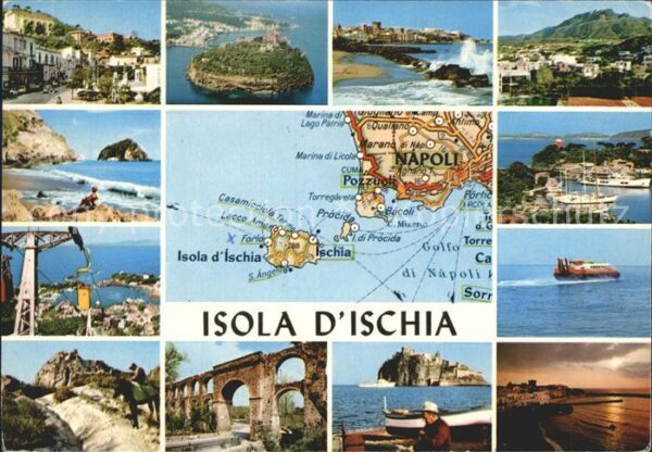 Ischia Seilbahn Ruine Boot