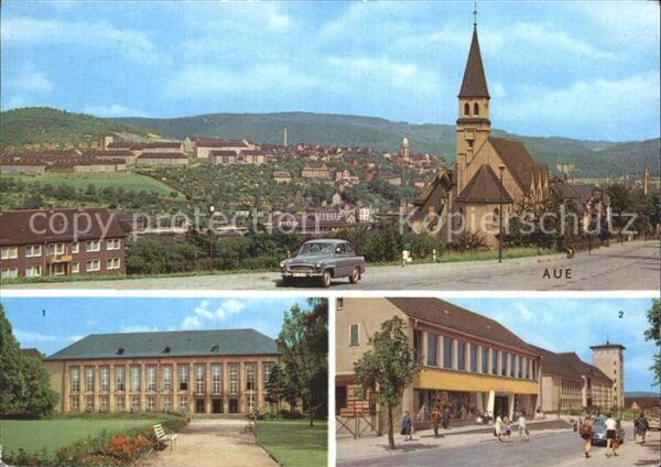 Aue Erzgebirge Kulturhaus Ernst Thälmann Kaufhaus Ober