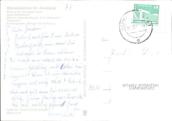 Oberwiesenthal Erzgebirge Sprungschanzen Hotel Bergfrieden Jugend – Bild 2