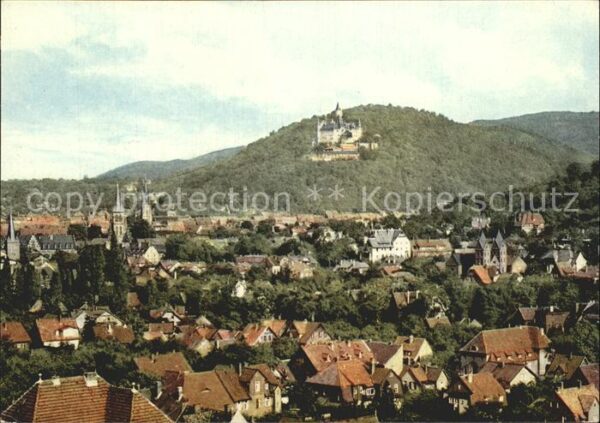 Wernigerode Harz Schloss Ortsansicht