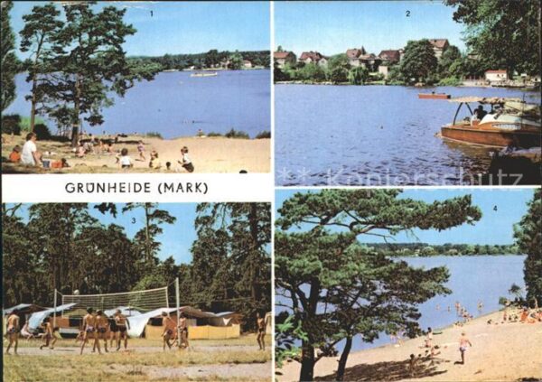 Gruenheide Mark Fangschleuse Werlsee Zeltplatz Peetzsee