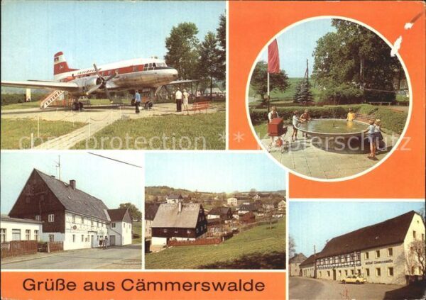 Caemmerswalde Schauflugzeug Il 18 Parkanlage Gaststät