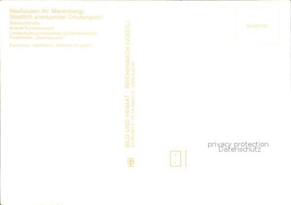 Neuhausen Marienberg Bahnhofstrasse Schloss Purschenstein Fe – Bild 2