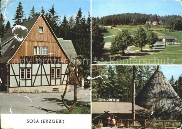 Sosa Erzgebirge Gaststätte Köhlerhütte Meiler
