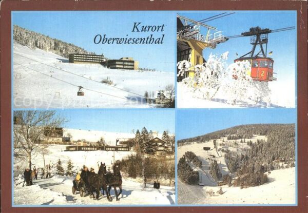 Oberwiesenthal Erzgebirge Jugendtouristenhotel Seilbahn Sprungsch