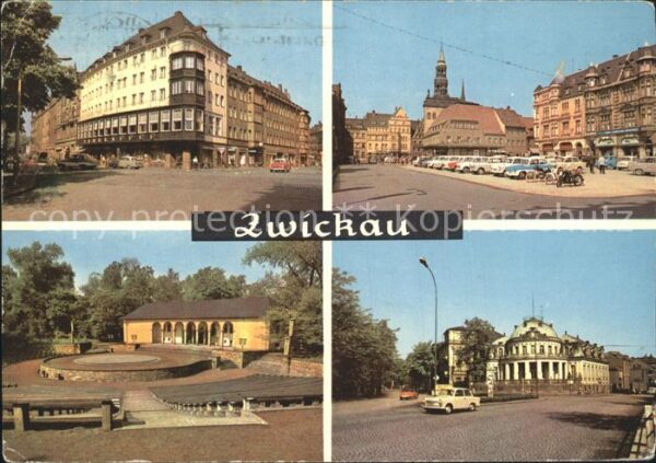 Zwickau Sachsen Ringkaffee Markt Freilichtbühne Milchba