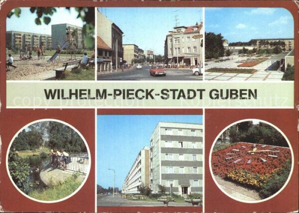 Guben Blumenuhr Stadtprk Leninallee WK Obersp