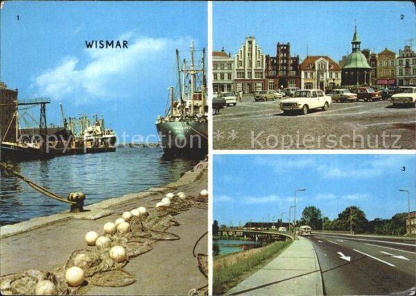 Wismar Mecklenburg Hafen Markt Hochbrücke