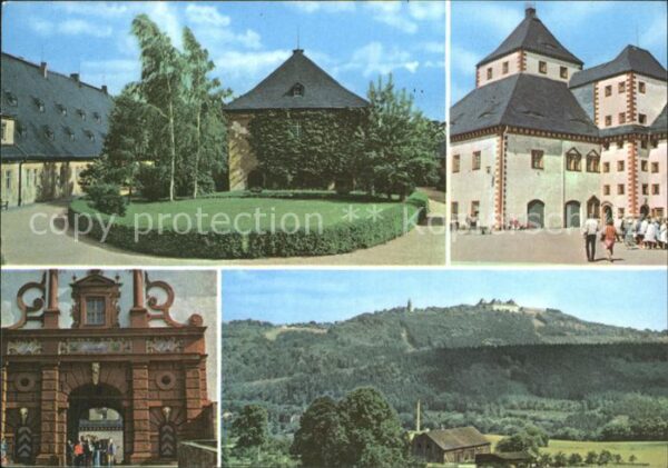 Augustusburg Schloss Nordportal Lindenhaus