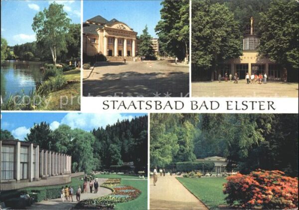 Bad Elster Gondelteich Kurtheater Marienquelle