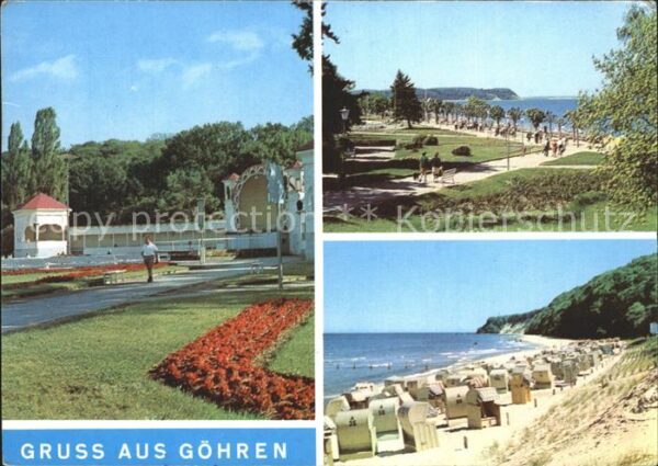 Goehren Ruegen Strand Promenade Konzertbühne