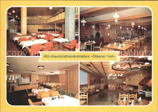 Oberhof Thueringen HO-Gaststättenkomplex Oberer Hof