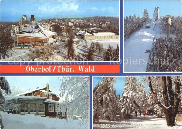 Oberhof Thueringen Erholungsheim Rennsteig Schanze Forstha